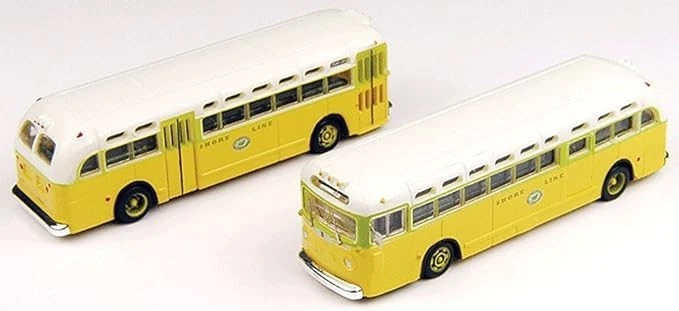 2 Pack Mini-Metals 52302-GMC Transit Bus National City Shore Line 1:160 N Scale - Image 1 of 2