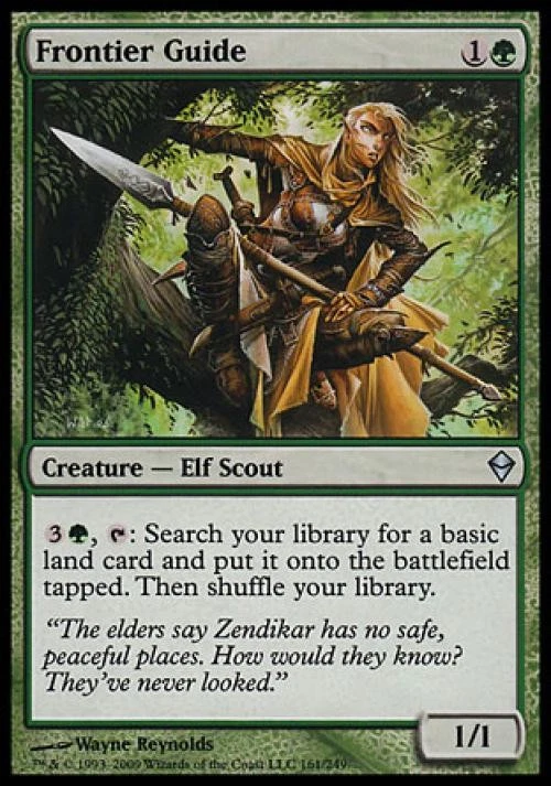 Frontier Guide -Foil Medium Play MTG Zendikar - Image 1 of 1