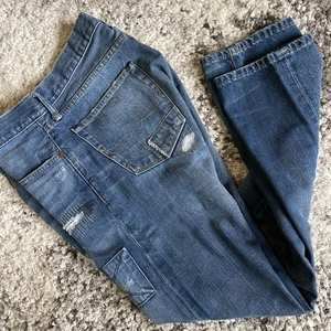 Polo Ralph Lauren Jeans Herren 32x32 Blau Varick Slim Straight Patchwork Distress - Bild 1 von 15