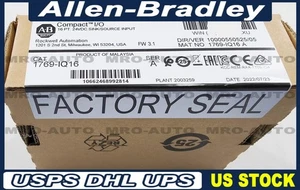 New Factory Sealed AB 1769-IQ16 /A 16 Pt 24VDC Input Module CA STOCK - Picture 1 of 4