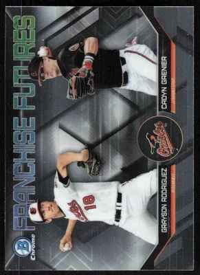 2018 Bowman Draft Franchise Futures #FF-BAL Grayson Rodriguez / Cadyn Grenier - Image 1 of 2