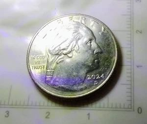 2024 D GEORGE WASHINGTON ZITKALA-SA "ERROR" IN "COD WE TRUST" "ZS24D" - Picture 1 of 4