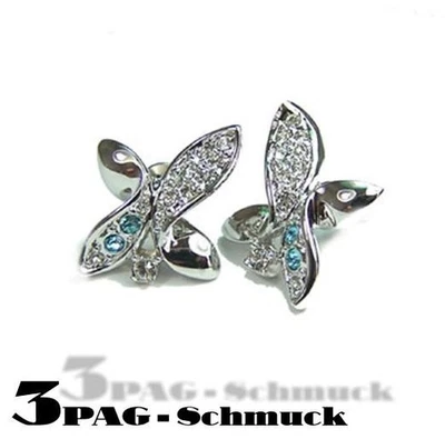 8 oder 16 Paar Ohrstecker mit Zirkonia / Ohrringe Modeschmuck Restposten NEU - Bild 1 von 3