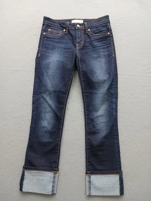 Pantalones de mezclilla Henry & Belle para mujer talla 25 azules con puños rectos Foto 1 de 4