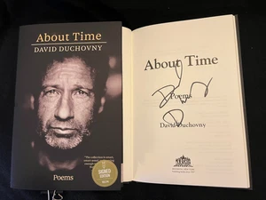 David Duchovny signed About Time 1st printing hardcover book X-Files - Imagen 1 de 1