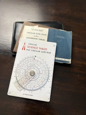 VTG 1968 Sama & Etani 600-ST Concise Science Tables & Circular Slide Rule - Image 1 of 4
