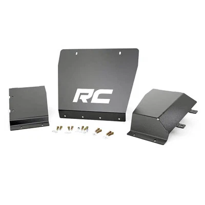 Rough Country Black Steel Full Skid Plates Package for Silverado Sierra 1500 4WD - Imagem 1 de 4