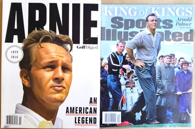 2 Arnold Palmer Special Edition magazines - Golf Digest/Sports Illustrated 2016 - Image 1 of 4