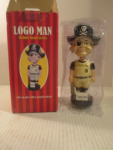 Pittsburgh Pirates 50s 60s Era Logo man Bobblehead Cover