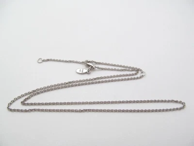 Pandora 925 Plata Esterlina Cable Eslabón 1.5mm Cadena Collar 17.75 In Collar Foto 1 de 4