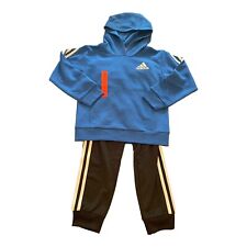 Adidas Boys Size 6 2-Piece Hoodie & Track Pants Set Black Hoodie and Black Pants
