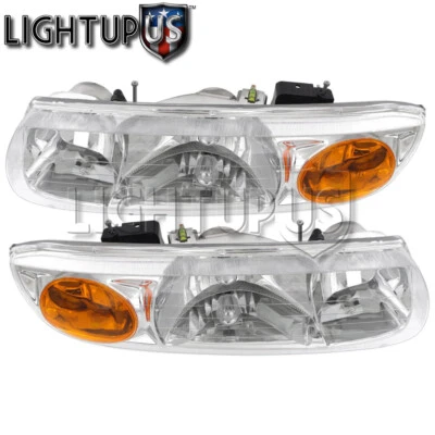 Left Right Sides Pair Head Lights for 2000-2002 SATURN S SERIES SL SW 4-DOOR Foto 1 de 2