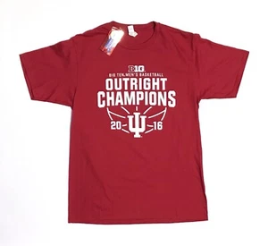 NEU Indiana Hoosiers Basketball 2016 Big 10 Champs Shirt Größe Herren Medium - Bild 1 von 4