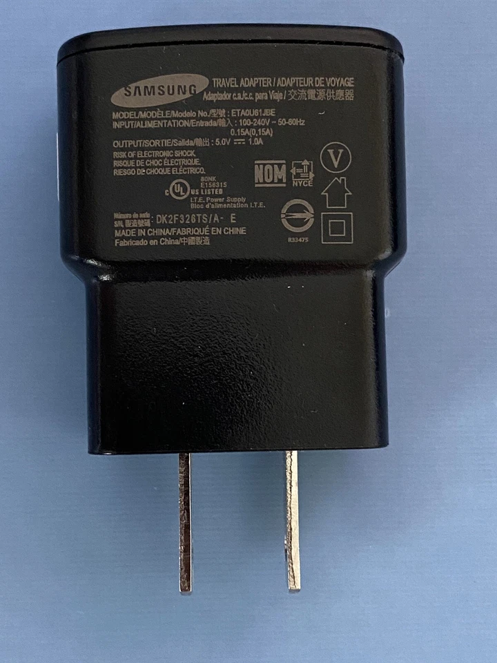 正品三星 USB 壁式充电器 电源适配器 手机 Galaxy ETA0U61JBE — 第 1/4 张图片