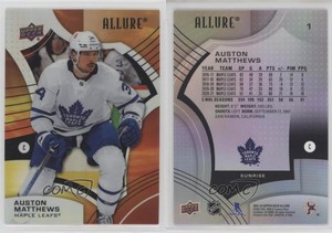 2021-22 Upper Deck Allure Sunrise Auston Matthews #1