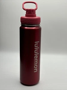 Lululemon Red Stainless Steel Water Bottle 24 oz - Picture 1 of 7
