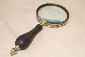 Antique Brass Heavy Magnifying Glass Vintage Magnifier Collectible gift Item - Bild 1 von 4