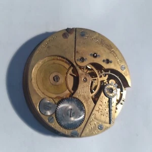 1897 ELGIN 16S 15J PW PS GRADE 186 POCKET WATCH MOVEMENT  b41#13 - Picture 1 of 6