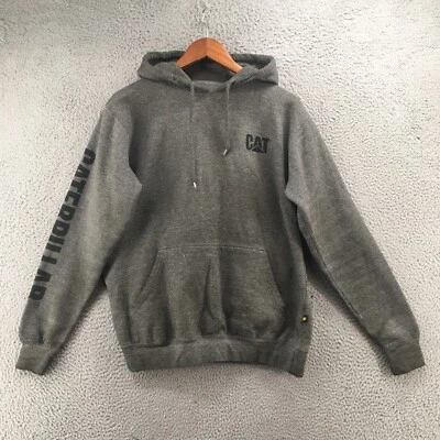 Sudadera con Capucha Gato Para Hombre Gris Medio Mezcla de Algodón Manga Larga Bolsillos con Capucha Foto 1 de 4