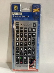 Jumbo Giant Universal Remote Large Button Big 11" x 5" TV Cable Control Innovage - Picture 1 of 8