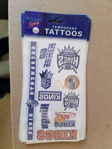 Sacramento Kings - NBA - TATUAGGI TEMPORANEI 1 foglio - SPEDIZIONE GRATUITA - Foto 1 di 2