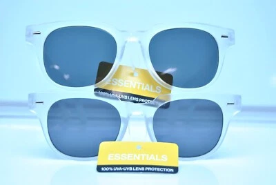 2 PACK ESSENTIALS  Sunglasses 61757FGXCLR Clear Frames Black Lens - Image 1 of 4