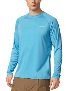 Men's Rash Guard Shirts Fishing Long Sleeve UV Sun Protection SPF T-Shirts UP... - Picture 1 of 7