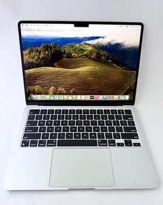 Apple Macbook Air M2 2022 13" 256gb SSD 16GB Ram Silver 13 Cycles With Warranty - Picture 1 of 6