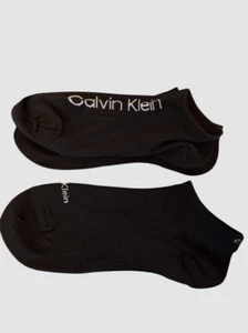 CALVIN KLEIN Low Cut Cotton Rich Trainer Socks - 2 Pairs Black - Picture 1 of 1