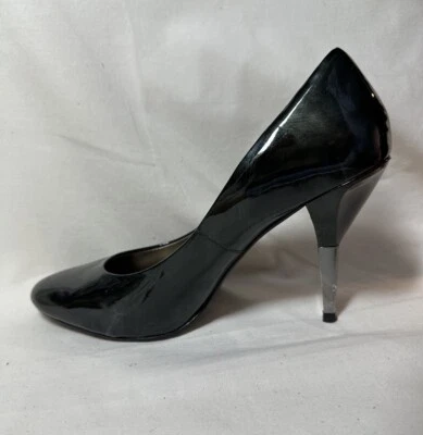 Vintage Pelle Moda Womens Blk/silver Stilettos Pumps Sz 7.5 M Pre-owned  - Image 1 of 4