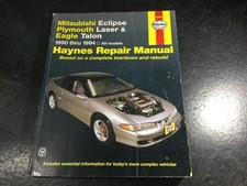 1990-1994 Mitsubishi Eclipse Plymouth Laser Eagle Talon Haynes Manual Turbo AWD