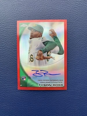 2010 Topps Chrome - #204 Tyson Ross (RC) Red Refractor Auto - Изображение 1 из 3