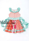 Matilda Jane Dress Girls 8 Trifle Pudding  Panel Fit & Flare Sun Dress Tie Back