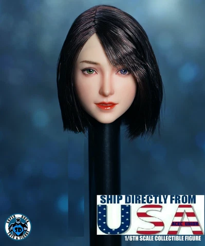 1/6 Female Head Sculpt YUNA SDH024A SUPERDUCK Pale For 12" PHICEN Figure USA Cover