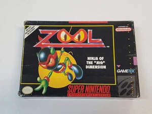 Zool Ninja of the Nth Dimension Super Nintendo Box Only *No Game,No Manual*wear - Bild 1 von 18