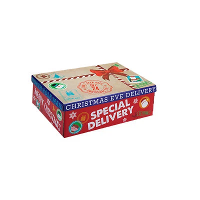Christmas Eve Gift Box Special Delivery / Flat Pack - 17cm x 26.5cm x 8.5cm - Image 1 of 2