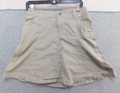 Falda Kuhl Mujer 4 Salpicaduras Tostado Caqui Línea A Aire Libre Senderismo Activo Acampanado Elástico Foto 1 de 4