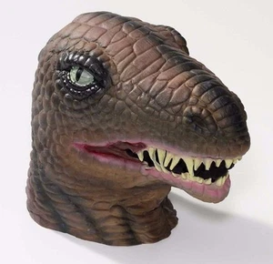 Latex Dinosaur Mask Large Realistic TREX Head Face Halloween T-Rex Mens Adult - Picture 1 of 1
