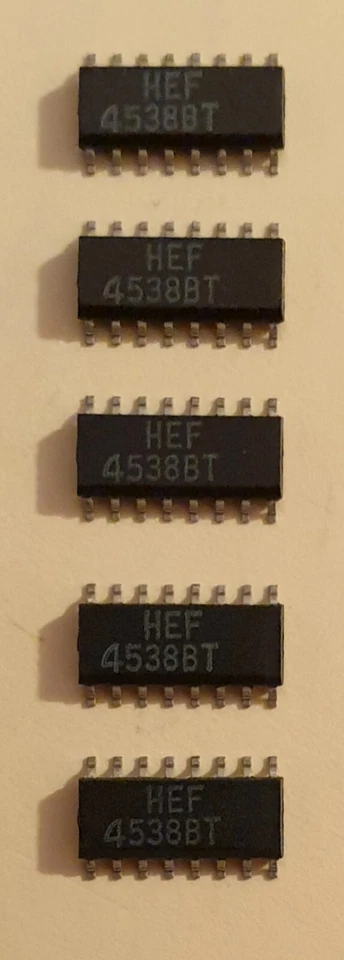 5 x HEF4538BT Dual Multivibrator Monostable SO-16 NXP - Image 1 of 1