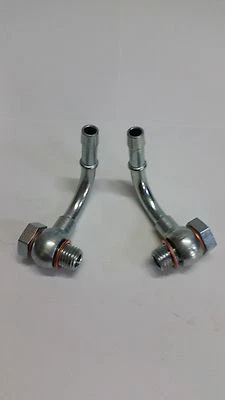 Manguera de combustible Porsche, Ferrari Banjo 90 grados codos para adaptarse a las bombas de combustible Bendix Foto 1 de 3