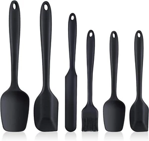 Spatulas Set of 6, Food Grade Silicone Spatulas, Rubber Spatulas Heat Resistant - Picture 1 of 7