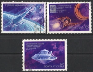 Russia USSR 1972 Cosmonautics Day SG 4048-50 - Picture 1 of 2