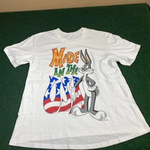 Vintage Bugs Bunny Shirt 90s Looney Tunes 1995 Made In The USA Fits Large - Picture 1 of 7