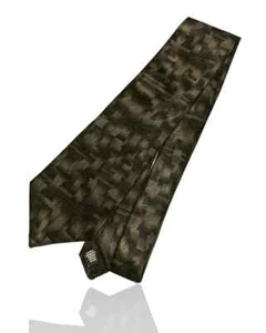 Puritan Necktie, 56" X 3.75", Charcoal, Phantom Geometric. SB-10 - Picture 1 of 4
