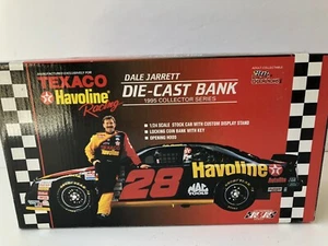 Dale Jarrett #28 Texaco Havoline 1/24 Racing Champions NASCAR Diecast Bank 1995 - Picture 1 of 5