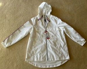 TOMMY HILFIGER WOMEN'S WINDBREAKER JACKET WHITE SIZE M NWT - Picture 1 of 8