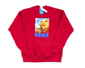 NWT Winnie The Pooh Honey Bear Print Sweatshirt Adult Small Unworn Disney Tag - Picture 1 of 7