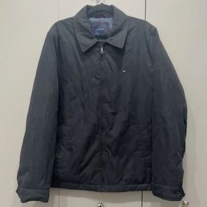 Tommy Hilfiger weiche Jacke schwarz Kragen Herren XL - Bild 1 von 3
