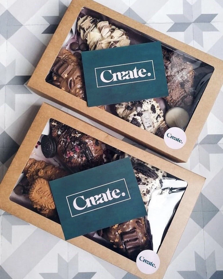 25 x large kraft graze box With Window Large traybake boxes 320 X 200 X 60mm - Image 1 of 1