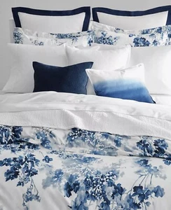 Lauren Ralph Flora Reversible Watercolor Floral King Comforter 3Pc Set Blue $385 - Picture 1 of 5